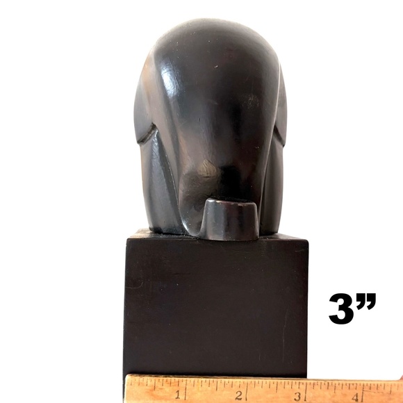 elephant WEST ELM figure black mid-century abstract 3x6.5 Ferdinand Parpan - Picture 7 of 13